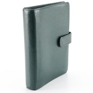 Louis Vuitton Taiga Green MM Medium Agenda